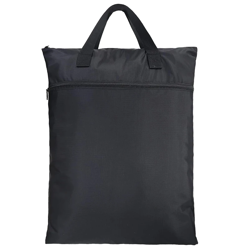 Waterproof Polyester Laundry Bag for Traveling with Handles & Zipper Pockets Hanging Laundry Hamper for Dirty Clothes