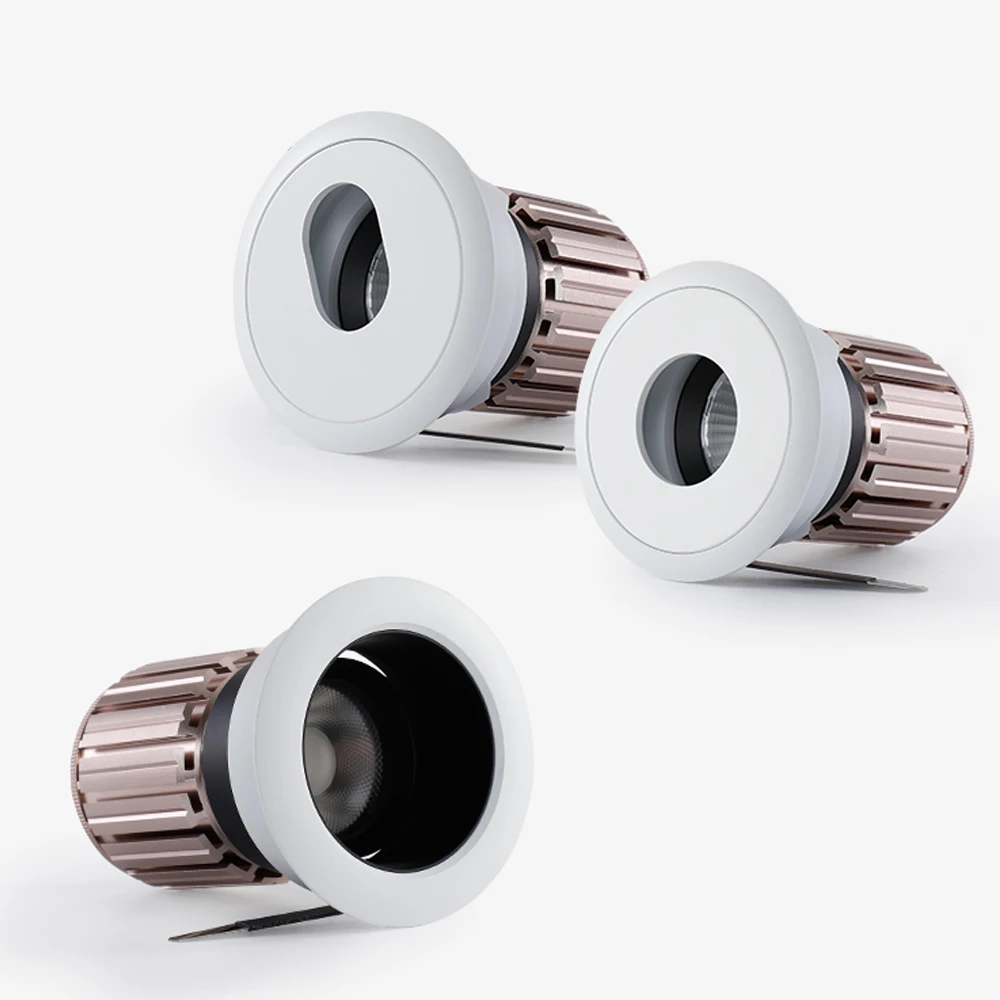 New design ip44 ceiling down light adjust 7w 15w led wall washer recessed pin spot light led downlight with gold reflector