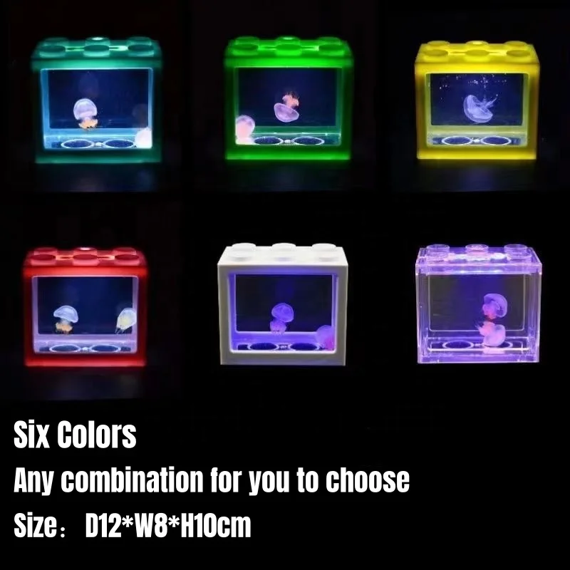 Contemporary Design High Quality Aquarium Jellyfish Tank Wholesale Middle-Sized Acrylic Tank Rechargeable Power Adaptor Plug-In