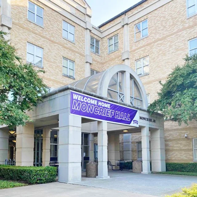 school display mesh banner for graduation and events with full color printing