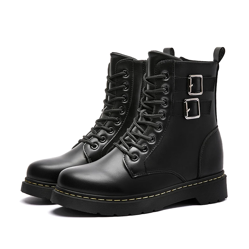 Wholesale Leather Boots Shoes For Women And Ladies Casual Work Shoes Stock Business Dress Black Shoe