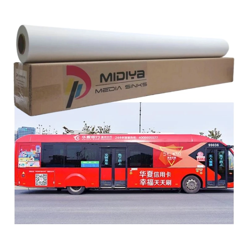 MIDIYA Printable Car Vinyl Roll For Advertisement Glossy Matte  Sticker Rolls  Permanent/Removable Adhesive Vinyl