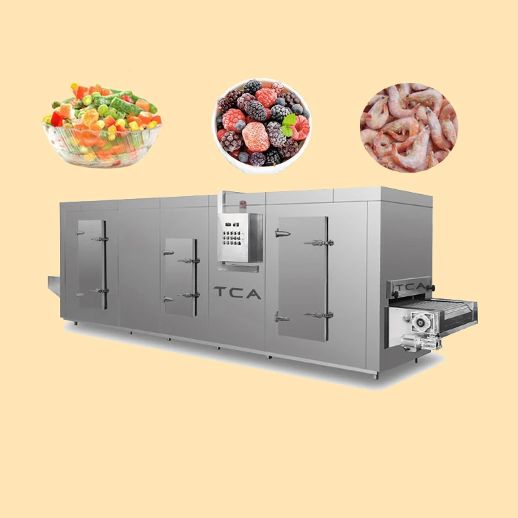 AICN automatic frozen spanish mackerel fillet iqf tunnel freezer machine small price