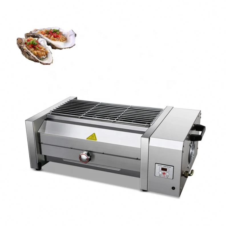 Thichkened Stainless steel Grill machine Restaurant And Home Heavy Duty Indoor Cast Gas Electric No Smoke BBQ Grills Machine