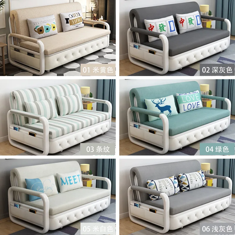 Home multifunctional single double folding sofa bed apartment sofa sleeper for living room sofa bed modern