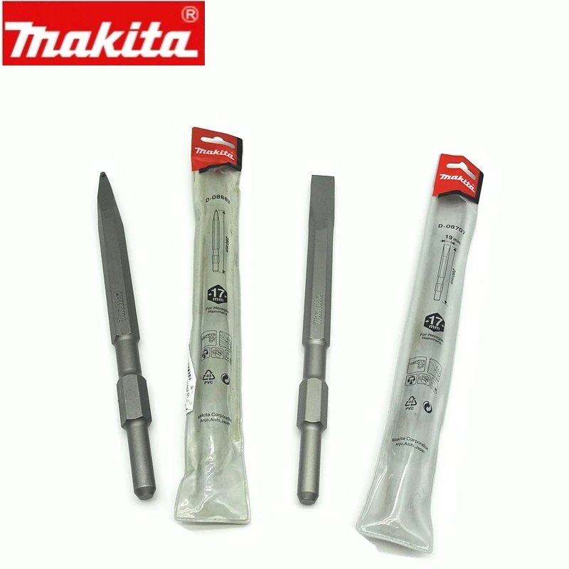 MAKITA HEX CHISEL, HIGH QUALITY ELECTRIC IMPACT HEX CHISEL POINT& FLAT FOR CONCRETE BRICK AND CERAMIC
