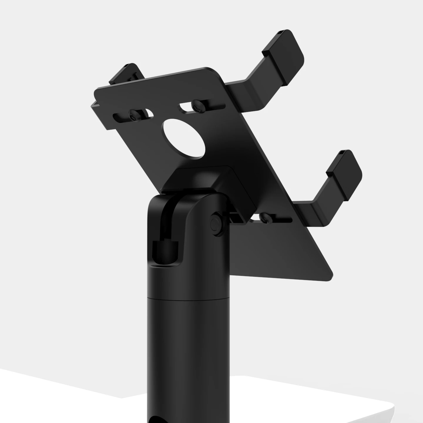 Metal Plastic Payment Terminal Holder Rotatable Swivel POS Machine Display Stand (Model P200)