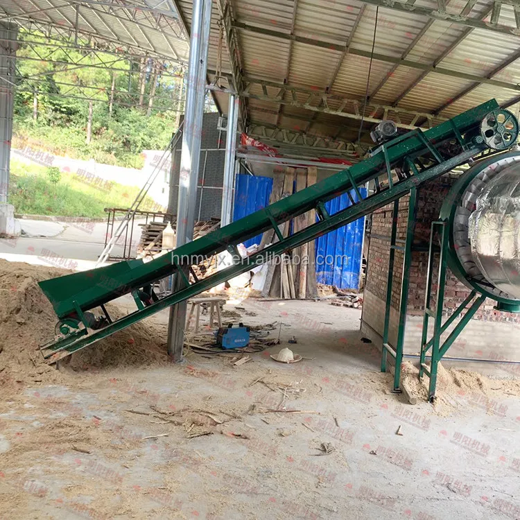sawdust rotary dryer equipments/roller husk drying oven/wooden powder drying furnace