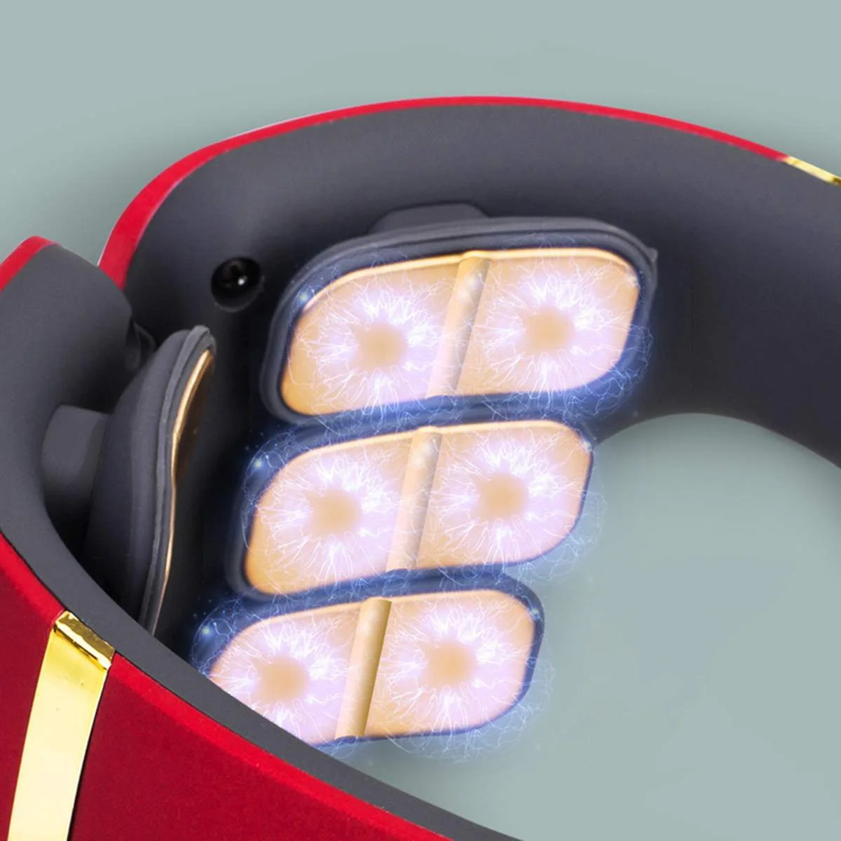 innovative products 2022 Electric Neck back and shoulder Massager with 12 Modes Wireless 3D Travel Neck Massage Equipment