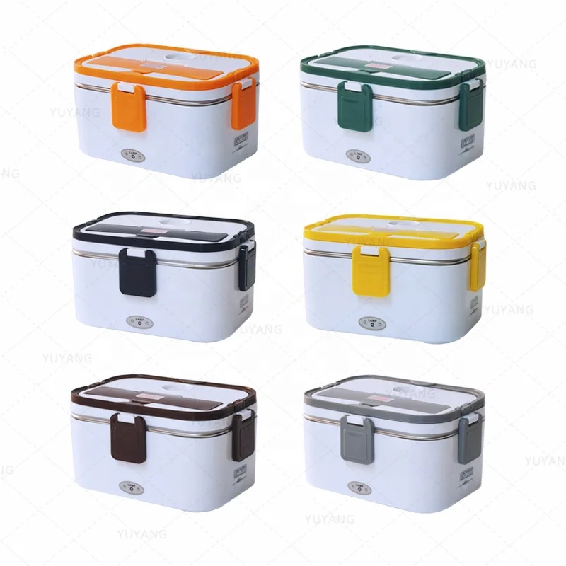 Electric Lunch Box 80W Heating Food Warmer Heater 1.8L Larger Capacity 3 In 1 Portable Heated Lunch Boxes for Adults