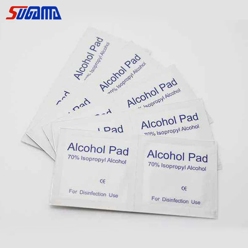 alcohol pre pad and alcohol pad size 65x30mm 70% isopropyl alcohol
