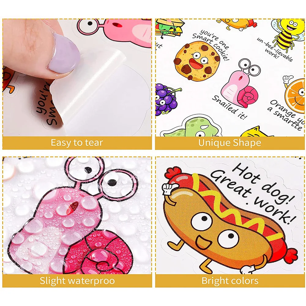 Cute Fruit Teacher Stickers Good Behavior Motivational Sticker Classroom Incentive Award Decals for Students Teachers
