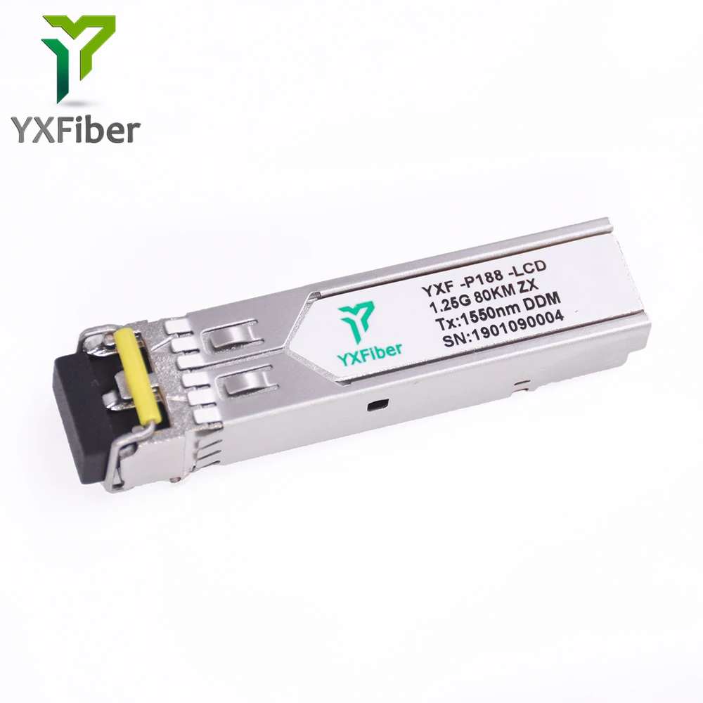 1 25 Гбит/с SFP оптический трансивер 80 км 1550nm достичь дуплекс Оптический Трансивер wdm модуль два ядра