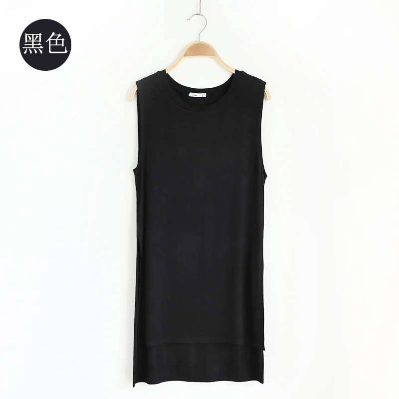 Оптовая продажа, свободная тренировочная футболка для танцев, женские длинные модельные Топы И Футболки без рукавов