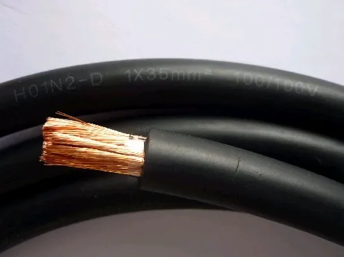 Chinese factory Welding cable 120mm2 exported to Europe multi-Specifications Copper conductor
