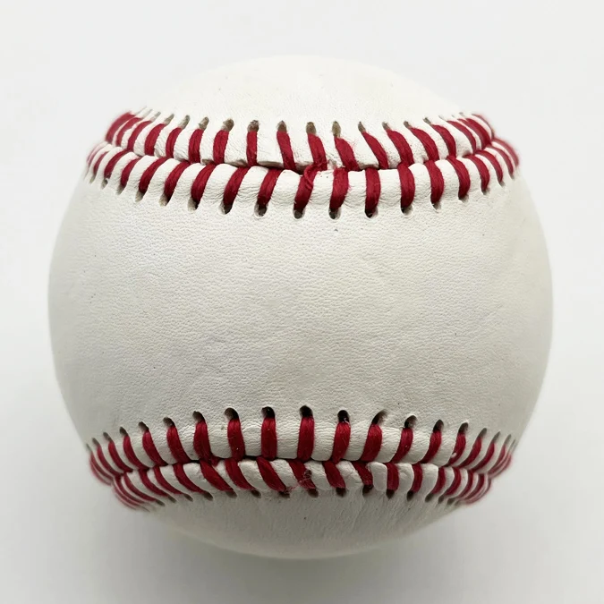 official size cowhide full grain leather baseball with 15% wool winding double cushioned cork core little league baseball  ball
