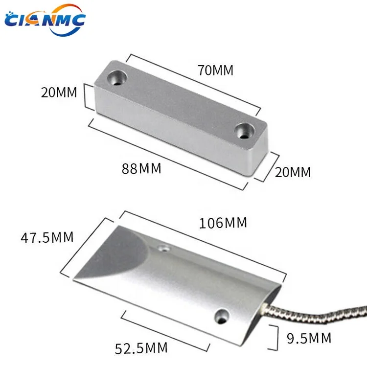 Wire Rolling Shutter Home Alarm System Door Magnetic Contact Switch Sensor