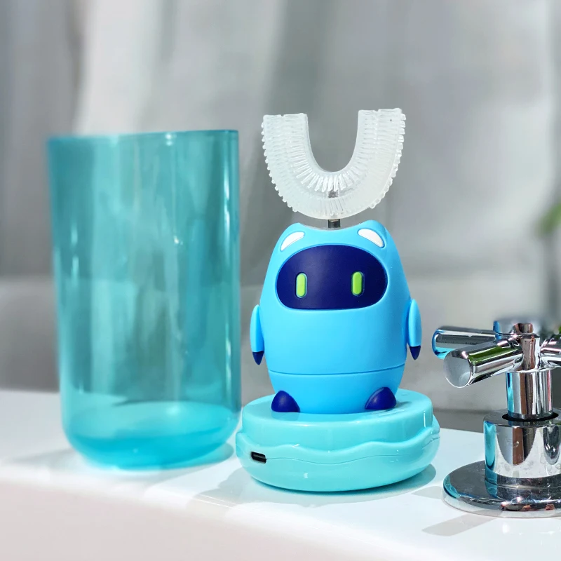 Intelligent Automatic Electric Toothbrush 3 Modes Rechargeable Sonic Toothbrush Ultrasonic 360 Washable Electric Baby Toothbrush