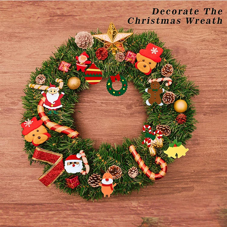 Reindeer Santa Claus Gingerbread Man Snowman felt Christmas tree Hanging Ornaments for Mini Xams Tree Decorations