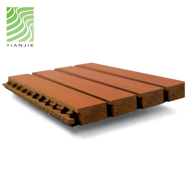 Tianjie Acoustic Panels Factory grooved sound reflector fixing board acoustic panel vintage