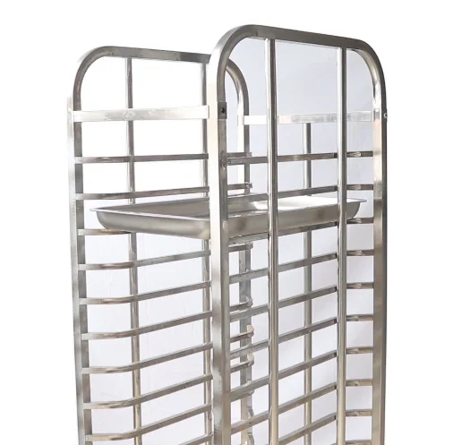 Hotel Bakery Cooling Tray Rack Stainless Steel Trolley Cart