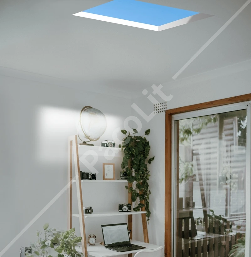 Потолочный светильник IP44 для офиса и помещений, Светодиодная панель 600*600 мм, искусственный небесно-голубой свет