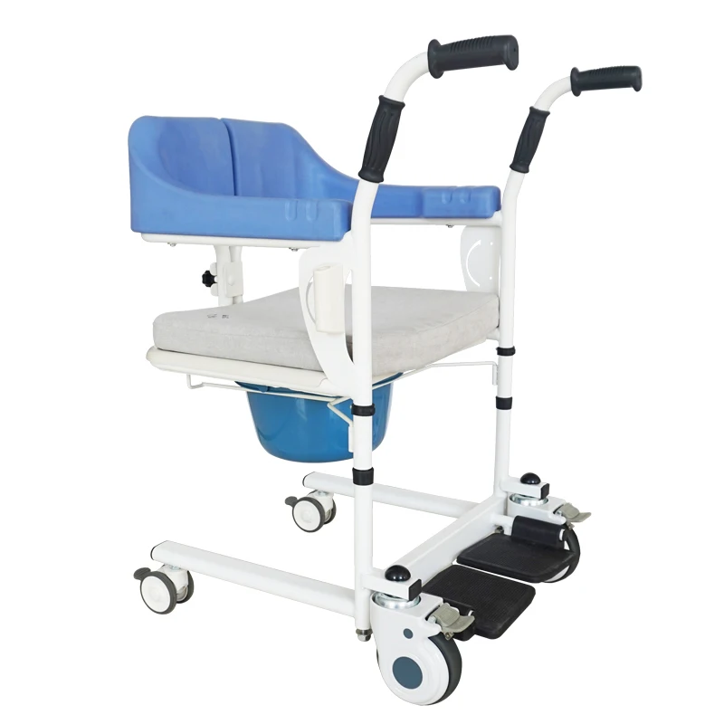 HEDY MTL01 Commode Bath Shower Toilet Chair Wheelchair Handicapped Elderly Disabled Patient Transfer Lift Chair with Commode