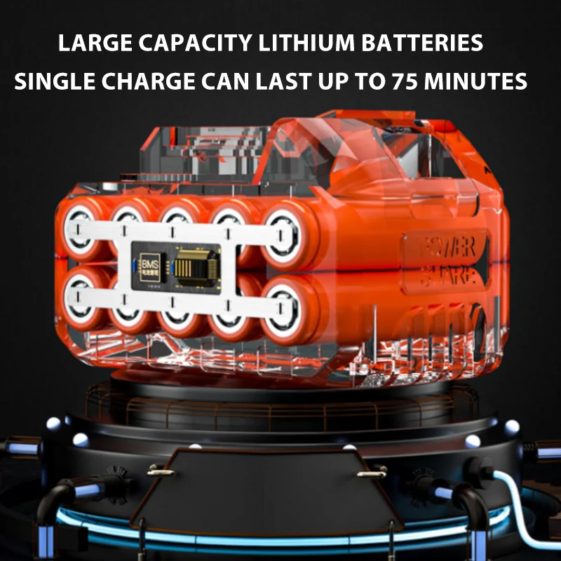 High-voltage wireless car wash gun household portable car wash water gun rechargeable high-power lithium battery car washer