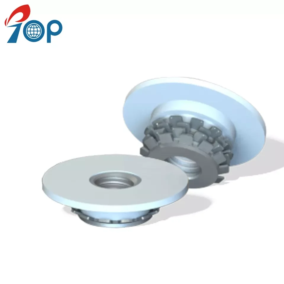 Press In Keep Nut Stud Plastic Bush Stainless Crowns Threaded Insert for Marble, Granite Stone Glass