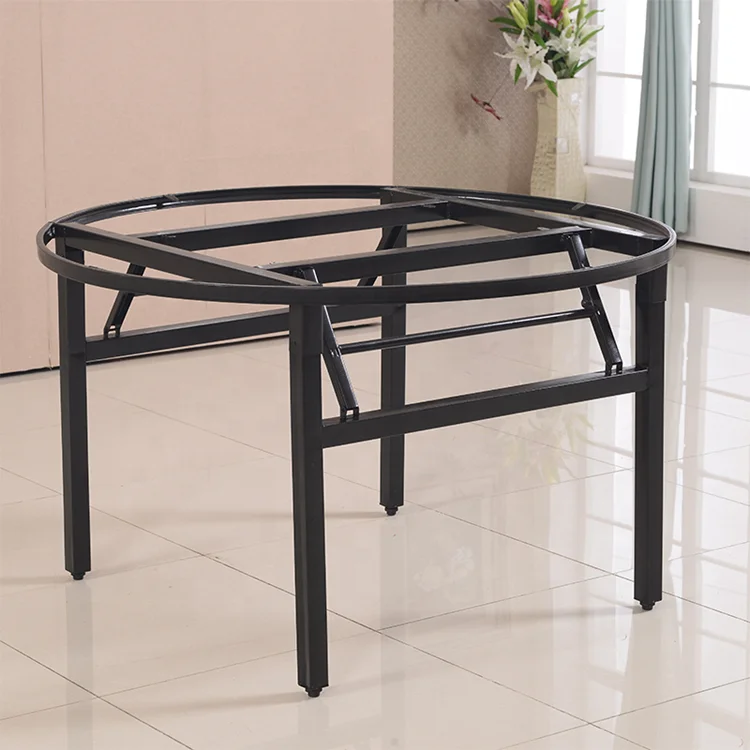 Wholesale China Hot Sale Foldable Table Hardware Iron Frame And Banquet Round Table Leg Shelf