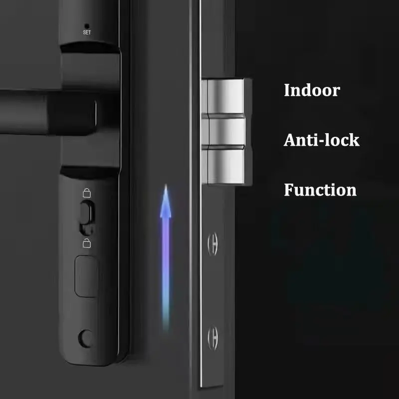Smart  Lock Password Broken Bridge Aluminum Fingerprint Smart Bedroom Door Lock