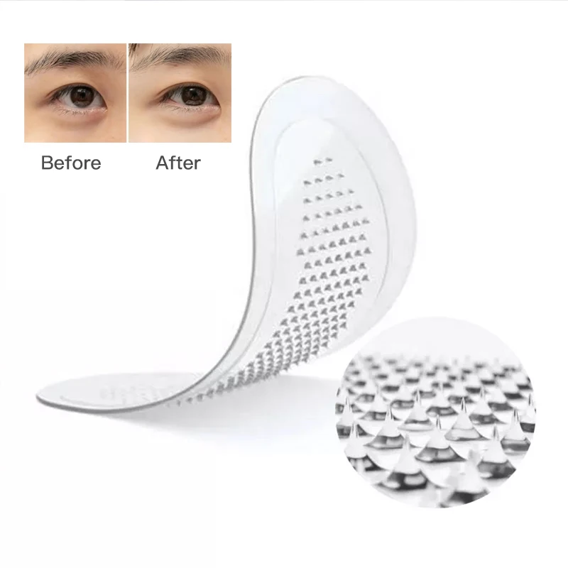 Microneedle Eye Mask Dissolving Eye Patches with Hyaluronic Acid Peptides Micro-needle Eye Patch