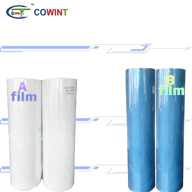 Cowint Best Seller 60cm Roll Uv Dtf Film Gold Silver A Film Roll 60cm*100m UV DTF AB Film For Direct Uv Dtf Printing