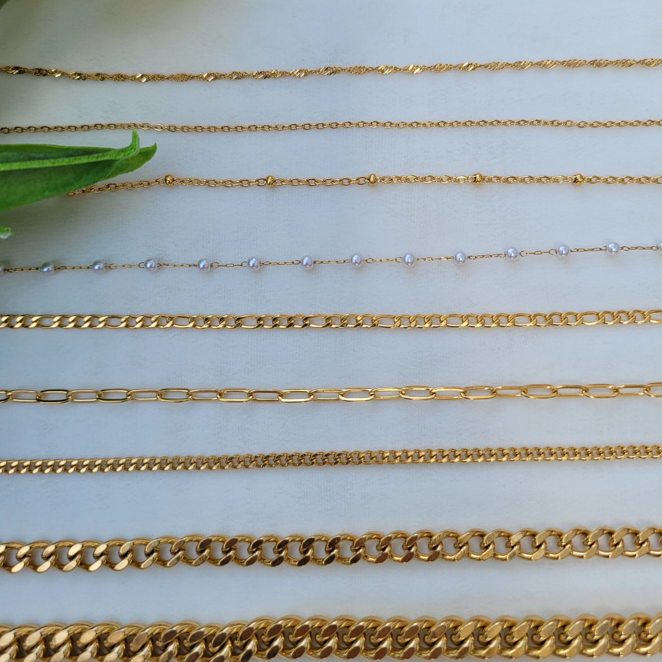 Wholesale  oro 14k original 14k solid gold chain 10k gold chain for jewelry diy