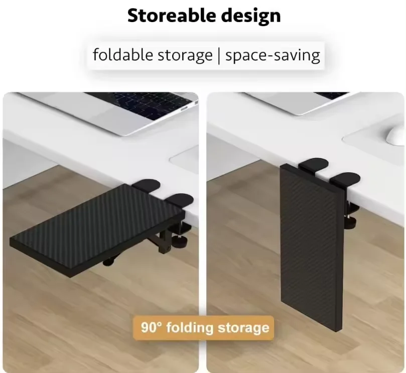 Computer Elbow Arm Support Table Mount Arm Wrist Rest Shelf Ergonomics Desk Extender Tray