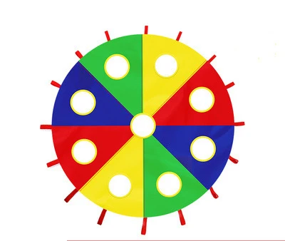 Rainbow Umbrella Parachute Toy Whack-a-mole Children Outdoor Games Children Sports Teamwork Boys Girls Kindergarten Toys