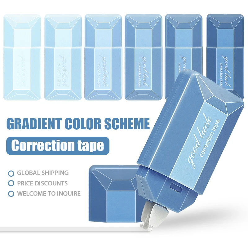 Office creative 6 meter Gradient color correction tape with correction tape, student supplies, mini high appearance correction