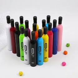 30cm Custom Printing Wine Bottle Umbrellas Small Folding Bottle Umbrella for Rain