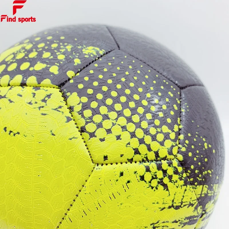 
2020 newest tire leather street football promotional soccer ball with logo printed for training 