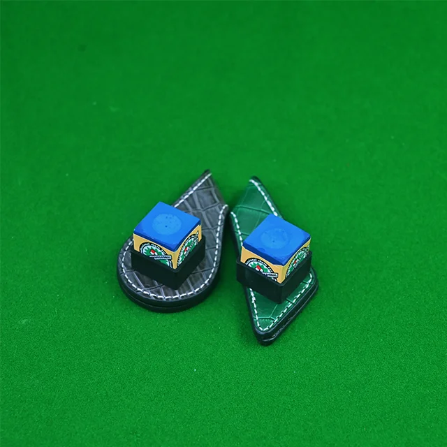 Billiards Chalk Holder Snooker Billiard Cues Products Magnetic Leather Chalk Holder