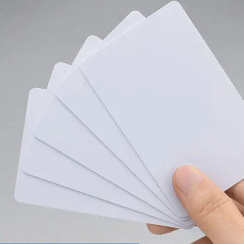 ZKRadio RFID 125KHZ LF  ID Card With TK4100 Chip Blank White ISO PVC Card For Access Control Reader