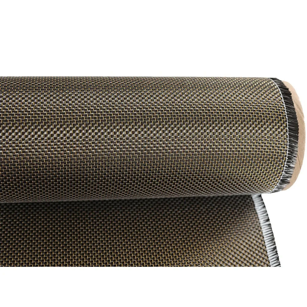 3K  metal wire glitter carbon fiber fabric Carbon cloth with metallic thread