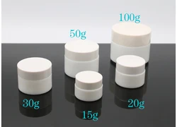Sample Round Jars 15g 30g 50g 60 g 100g Large glass Cosmetic Containers Set Lid Liquid Creams glass Jar