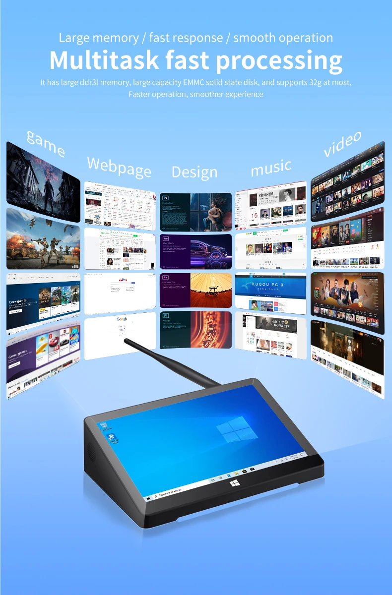 PIPO X8S PRO 7inch Win 10 OS Z3735F Quad Core 1.83GHz Mini PC64G 2G32G/ Android OS POS system 7inch pipo x10s