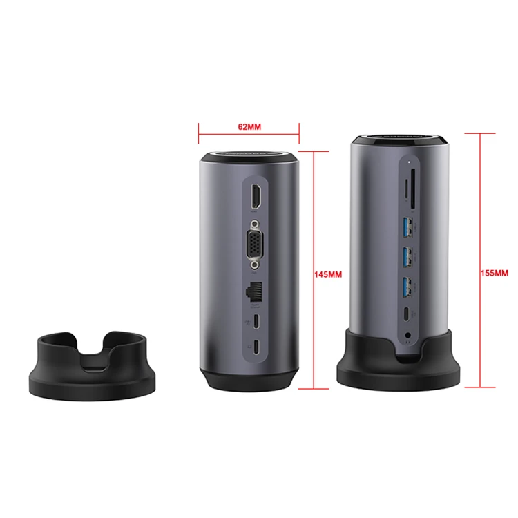 Pulwtop USB микрофонная стойка концентратор с SD TF 3 0 кард-ридер устройство разными портами C 12 в 1 док-станции