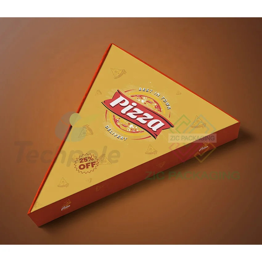 Eco Friendly Biodegradable Cheap Take Out Crepes Triangle Box Custom Waffle Cake Cookies Bakery Lunch Picnic Burger Paper Box