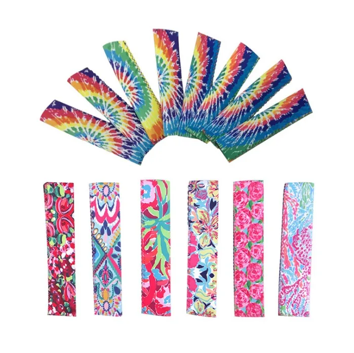 Personalized Portable Neoprene  Pop Sleeves Popsicle Bag Holder Ice Popsicle Bag Ice Popsicle Sleeve Colorful Ice Pole Holder