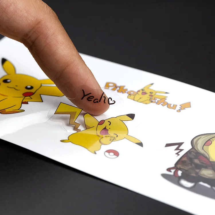 Custom Round Roll Clear Transparent Logo Plastic Vinyl Sticker Label Printing