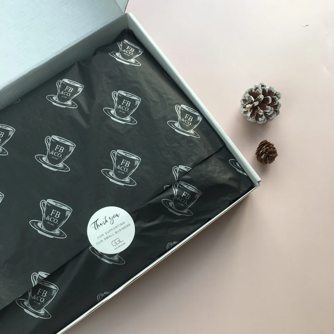 
high quality Wholesale cheap price 17gsm custom logo printing packing wholesale wrapper tissue paper with logo for garment 