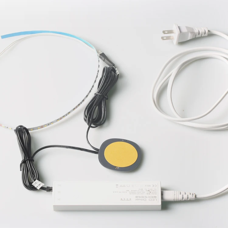 12 В деревянная доска с сенсорным датчиком, светодиодный Регулируемый переключатель с сенсорным управлением яркостью для освещения мебели